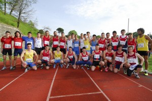 I velocisti protagonisti dei 200m dedicati alla memoria di Pietro Mennea, corsi in occasione del Meeting della Liberazione