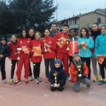i giovani della Montepaschi Uisp Atletica Siena in gara a San Gimignano